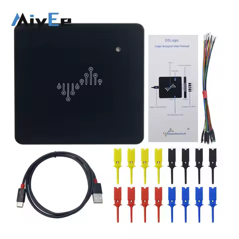 DSLogic U2Basic / DSLogic Plus 16CH Logic Analyzer USB 2.0 100MHz Sampling Rate 64Mbits Hardware Mem