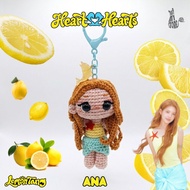 ANA H2H LEMON TANG HEARTS2HEARTS/ ANA H2H CROCHET AMIGURUMI DOLL/ H2H PHOTOCARD LEMON TANG/ H2H/ Alb