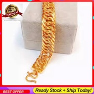 Centipede bracelet copy cop 916 (cak S) Korean gold bracelet Jewelery~gold 916~gold bangkok gold