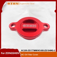 Motorcycle Accessories Oil Filter Cover CNC Aluminum Guard With Seal For ZONGSHEN ZS177MM NC250 ZS19