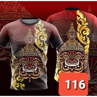 Hot sale jersey t shirt baju thailand viral Thailand printed T-shirt Lots of stripes baju laki rugby