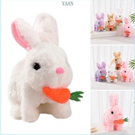 YAAN Cartoon Rabbit Shape Stuffed Toy Educational Hopping Toy for Kids Educational
