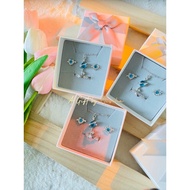 Set Bff ( ring | necklace | earing ) rantai cincin subang