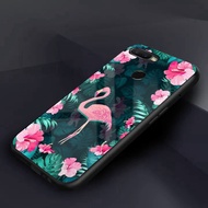 [MY44] 2D Glossy Flamingo Motif Case A02S Redmi 6A 9A 9C F1+ A52 A53 Y20s Y50 IP 8+ Realme 6 C15 C17