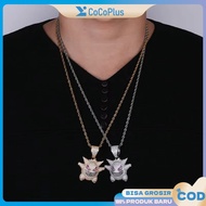 Rhinestone Hip Hop Necklace for Streetwear and Party Style Fashion Accessories