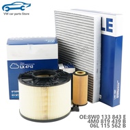 8W0133843E, 4M0819439b, 06L115562B Air conditioner filter, oil filter, air filter set for Q5 A4  A5 