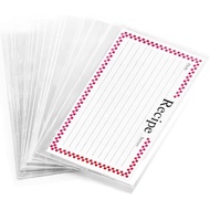 Clear 3x5 Inch Recipe Card Cover,Index Card Sleeve,100 Pack Recipe Card Protector (3x5 Inches)