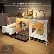 วิลล่า แมว บ้าน แมว นอก บ้าน คอนโดแมว 2 ตัว ตู้แมว วิลล่าสำหรับแมวอเนกประสงค์ คอนโดแมวแบบ 2 ชั้น หรื