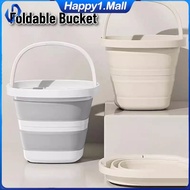 5L/10L Collapsible Bucket Space-Saving Folding Pail Basin Foldable Bucket Silicone for Travel Collap