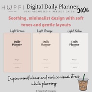 [Happi] Perancang Harian Digital 2026 | Digital Daily Planner | Monthly, Weekly & Daily Plan, Notes