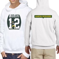New White Hoodie Aaron Rodgers Hoodie Jumper Cotton Fleece Casual Unisex