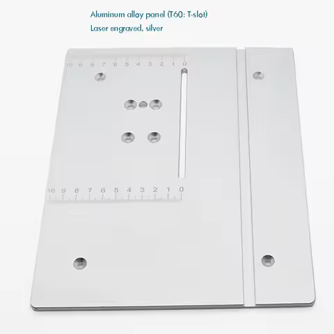 T60 Aluminum Router Table Insert Plate, 240 x 200x6mm, Made of Aluminum Alloy, Durable, for Table Sa