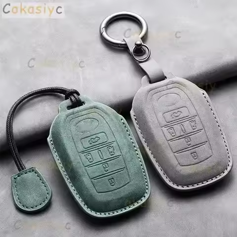 5 Buttons Car Remote Key Case Cover for Toyota Alphard Vellfire Sienna Alphard Previa RAV4 Leather C