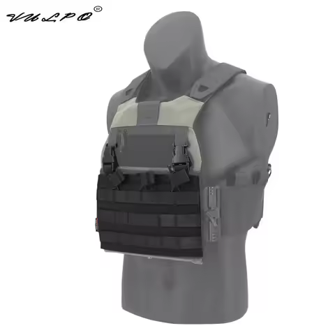 VULPO Tactical Vest Molle Front Plate Detatchable 5.56 M4 Triple Magazine Pouch Panel Flap LV119 FCS
