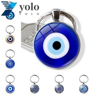 YOLO Blue Evil Eye Pendant, Blue Evil Eye Turkish Evil Eye Keyring, Bag Pendants Lucky Fashion Trend