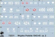Toro Model 1/72 Polish Army Decal 1943-45 Vol.2 Plastic Model TRM72D31