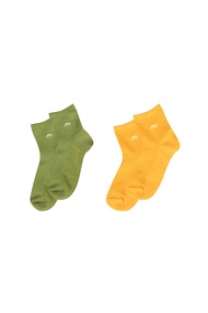 Mc jeans ถุงเท้าผู้หญิง แพค 2 คู่ สีเขียวและเหลือง M12Z007