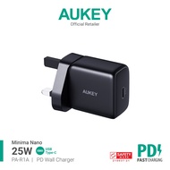 AUKEY PA-R1A Minima PD 25W Nano Wall Charger with PPS Samsung Super Fast Charging 2.0 S22 Ultra iP 1