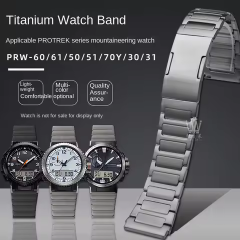 Quick Release Titanium Alloy Bracelet 23mm For Casio PROTREK mountain watch PRW-60/61/50/70Y/30 tita