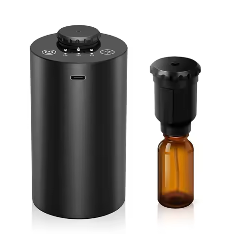 Waterless Essential Oil Diffuser Battery Operated Cordless Aromatherapy Diffuser with Timing & 3 Mis