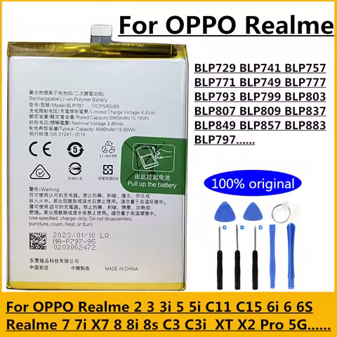 Battery for Oppo Realme BLP729 BLP741 BLP757 BLP771 BLP749 BLP777 BLP793 BLP799 BLP803 BLP807 BLP809
