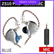FOCUS KZ-ZS10Pro Double Dynamic Unit In-ear Stereo Sound Wired Phone Gaming Earphones