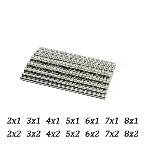 N35 Super Powerful Round Magnet 2x1 2x2 3x2 4x2 5x2 6x2 7x1 7x2mm Permanent Neodymium Magnets Imanes