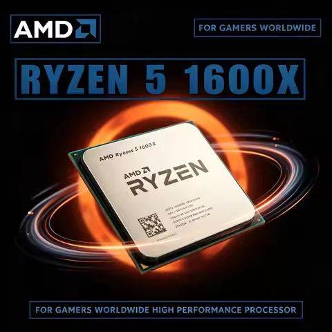 AMD Ryzen 5 1600X 3.6GHz 6 Core 12 Thread 95W L3 16M Socket AM4 R5 1600X CPU Gaming Desktop Ultra Fa