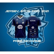 Evos 2021 Esports t-shirt Jersey free nickname full printing