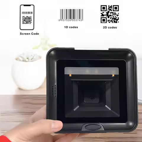 2D Barcode Scanner Omnidirectional 1D 2D QR Code Desktop Bar code Megapixel Reader for Supermarket S