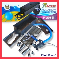 Top Filter Box Komplit Kyoto P 203K Filter Atas full set lengkap Aquarium 60-80cm Akuarium Aquascape