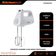 Kenwood HandMix Hand Mixer HMP30.A0WH 450W 5 Speed for folding mixing and whisking HMP30.A0WH Pemban