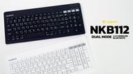 NUBWO NKB112 คีย์บอร์ดไร้สาย เชื่อมต่อแบบ Wireless และ บลูทูธ น้ำหนักเบา