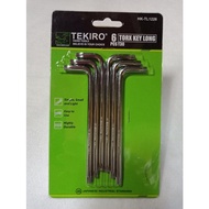 Tekiro KUNCI L BINTANG LONG SET 6 PCS TORX KEY LONG SET 6pcs (T30) HK-TL1226