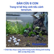 8-piece sheep decorates terrarium aquarium