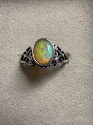 歐泊 蛋白石S925通體純銀戒指 Opal S925  silver ring,rings,earring,earrings,necklaces,bracelet,bracelets,pendant,