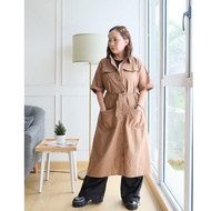 C5X Jeans - Korean style Linen midi Dress for women, nice for work 0091