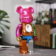 Ready Stock Bearbrick 400% Kubrick Bear Violent Bear Art Series Joint Ringing Building Block Bear Collectibles Home Decoration ABS Color Box