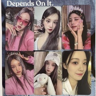 Photocard gidle i feel quee Song Yuqi Flower Arrangement Qi Hug Rabbit Queen Side Face Brush ZSK