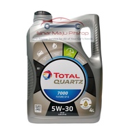 Pelumas Oli Mesin Mobil Bensin - TOTAL QUARTZ 7000 FUTURE API SP SAE 5W-30 ORIGINAL SINGAPORE 4 Lite