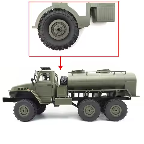 Oil Tank WPL Remote Control Army Green Spare Tire Deco For 1:16 WPL B24 B16 B36 Military Truck RC Ca