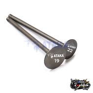 ATAKA CNCวาล์วแต่ง 1คู่ SPARK135 EXCITER R15 Mslaz SONIC 19:2220:2322:2523:26 มิล วาวล์ไอดี ไอเสีย ม