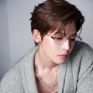 CARIN Glasses 2A93 Pure Titanium Half-Frame Trapezoidal Fashion Glasses Frame Optical Frame Suitable