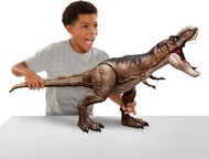 Mattel Jurassic World Dominion Super Colossal Tyrannosaurus Rex Action Figure, Extra Large Dinosaur 