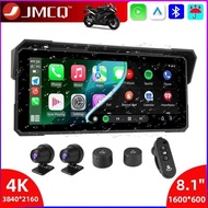 J Portable 8.1 inch IP67 Waterproof Motorcycle 4K DVR GPS Navigation Wireless Carplay Auto Moto Reco
