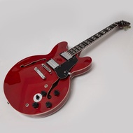Gibson กำหนดเอง ES 335กีต้าร์ไฟฟ้าสีแดงกีตาร์มืออาชีพร่างกายกลวง