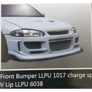 Wira Charge Speed PU Front Bumper (PU1017) and PU V-Lip (PU6038) Without Paint