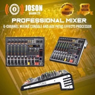 Joson/Ft STAR - Spider 6 CH Professional Mixer, 6 Channel Mi Console At Aux Paths Effects Processor