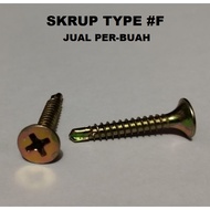 Per piece Screw Type F 6 x 1 1 1/ 4 inch Screw Fastener Gypsum Light Steel Furniture Screw Head Plus