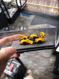 PGM 1:64 Porsche RWB 964 yellow 黃色70